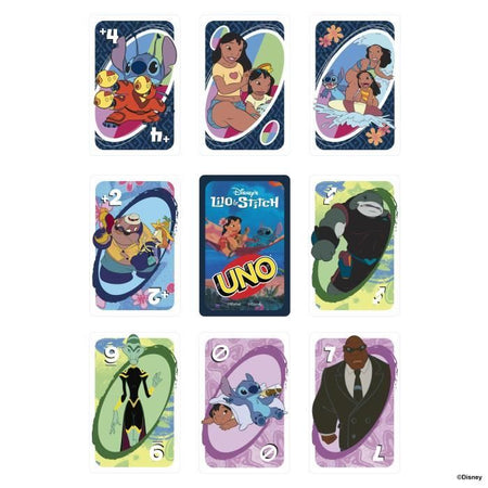 Mattel Games - Disney UNO Lilo e Stitch - Gioco di carte per bambini e famiglie JCC10