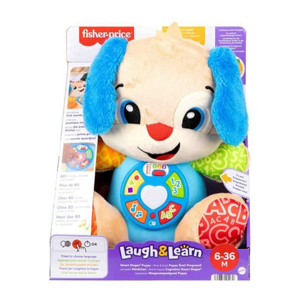 Fisher-Price-Ridi e impara-Cucciolo Progressive Awakening-Peluche musicale JFD20