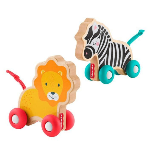 FISHER-PRICE Ossa di animali da spingere in legno - JFN19