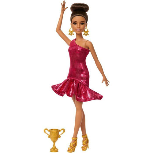 Barbie - Bambola ballerina di ballo e accessori - Bruna con trofeo - Barbie - JFR09