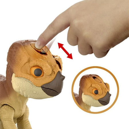 Jurassic World - Figurina Aquilops da addomesticare - Dinosauro interattivo - Jurassic World - JGC01