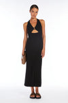 MAX MARA | Abito lungo cut out in jersey