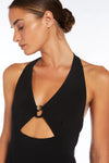 MAX MARA | Abito lungo cut out in jersey