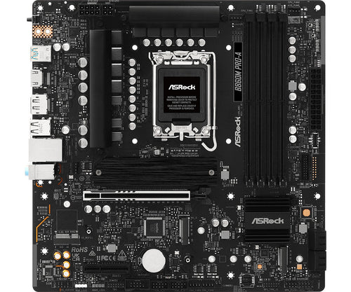 MB Asrock 1851 Intel B860M PRO-A- 4*DDR5 4*SATA3- 3*M.2- HDMI- DP- mATX