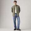 Levi's 555 jeans uomo gamba dritta relaxed in denim e lino blu