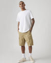 Bermuda cargo uomo Levi's Carrier in tela beige lightweight
