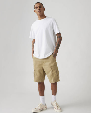 Bermuda cargo uomo Levi's Carrier in tela beige lightweight