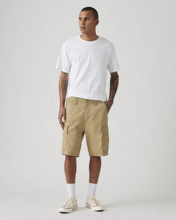 Bermuda cargo uomo Levi's Carrier in tela beige lightweight
