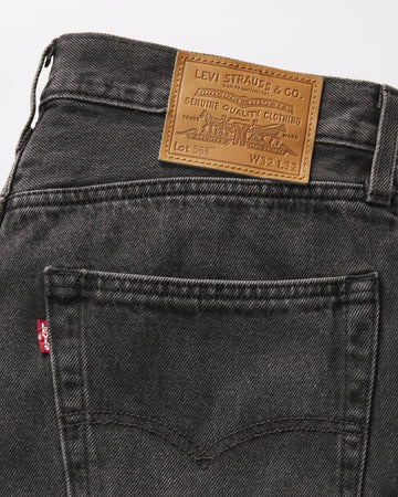 Bermuda uomo Levi's 468 Stay Loose denim nero oversize