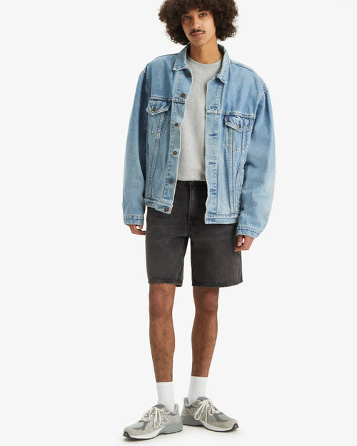 Bermuda uomo Levi's 468 Stay Loose denim nero oversize