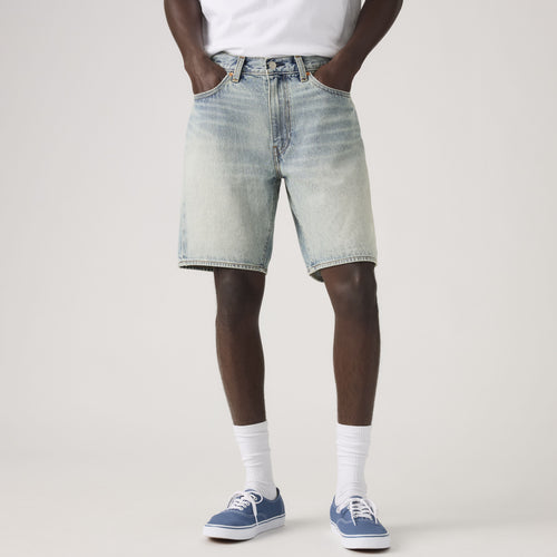 Bermuda uomo Levi's 468 Loose denim blu chiaro oversize