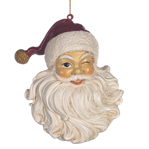 Pendaglio a forma di Babbo natale natalizio per albero decorazione natalizia da 11.5 cm