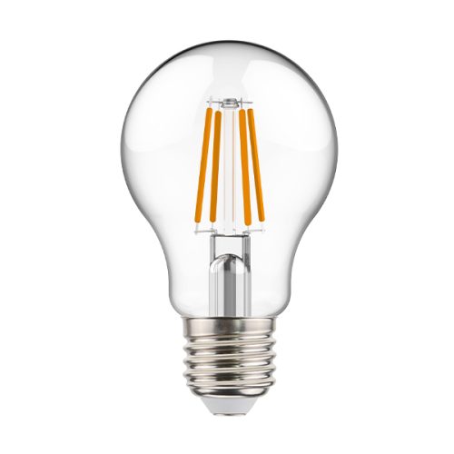 Lampadina Filamento 8W E27 3000K A60 1055LM TRASPARENTE - ElettroWatt.eu