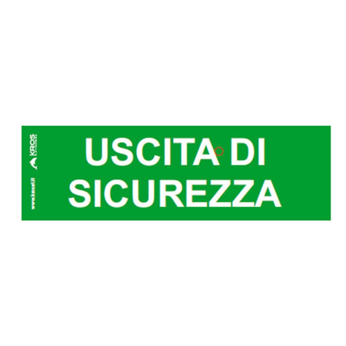 PITTOGRAMMA USCITA DI SICUREZZA X LA FEDELE SLIM