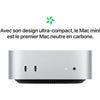 Apple - Mac mini (2024) Chip Apple M4 - 24 GB di RAM - 512 GB di spazio di archiviazione SSD - CPU a 10 core GPU a 10 core - Argento