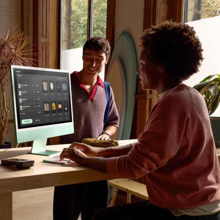 Apple iMac 24 schermo retina da 4,5K vetro nano testurizzato SSD da 256 GB 16 GB RAM chip M4 CPU a 10 core GPU a 10 core Argento (2024)