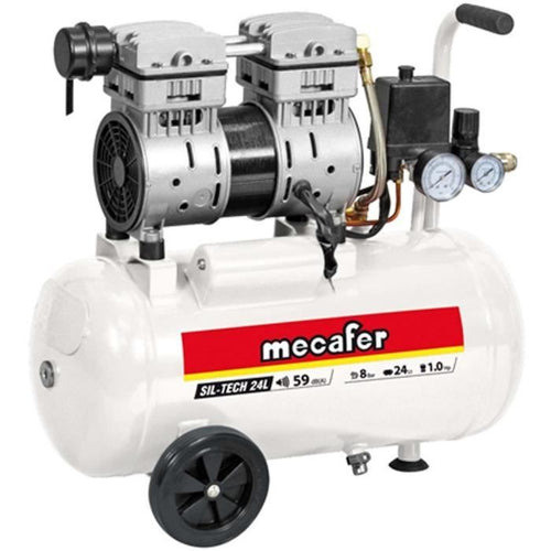COMPRESSORE SILENZIOSO MECAFER 24L 1CV