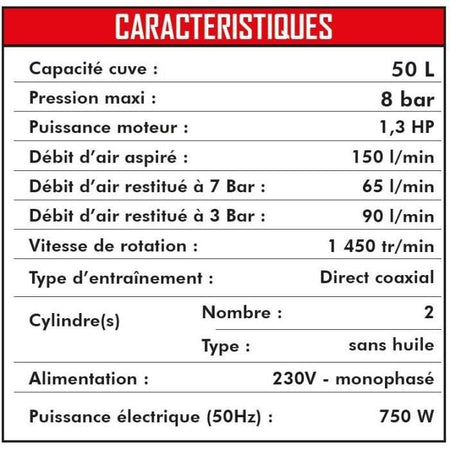 COMPRESSORE SILENZIOSO MECAFER 24L 1CV