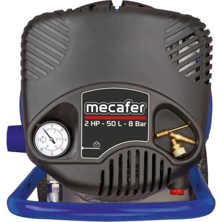 Compressore verticale - MECAFER - 425790 - 50 L - Coassiale blu - Senza olio