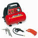 Compressore d'aria MECAFER NUOVO VENTO 6 L 1,5 HP 8 bar - Con 3 accessori
