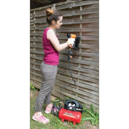 Compressore d'aria MECAFER NUOVO VENTO 6 L 1,5 HP 8 bar - Con 3 accessori