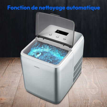 MEDION Macchina per cubetti di ghiaccio (cubetti di ghiaccio piccoli e grandi, serbatoio dell'acqua da 2,6 litri, breve tempo di produzione circa 10