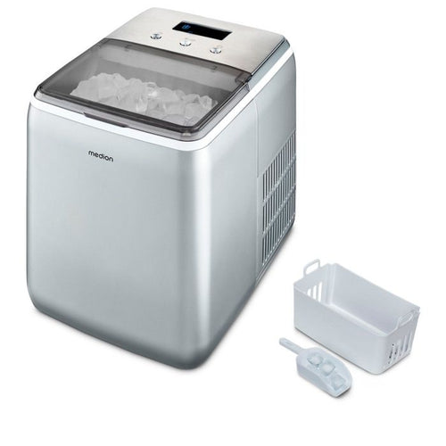 MEDION Macchina per cubetti di ghiaccio (cubetti di ghiaccio piccoli e grandi, serbatoio dell'acqua da 2,6 litri, breve tempo di produzione circa 10