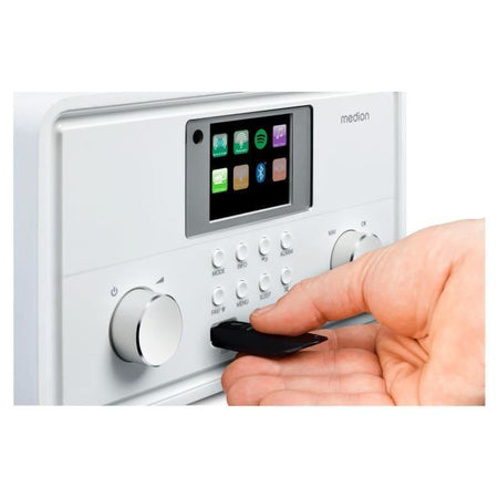 Radio Internet - MEDION - DAB - Bluetooth - 2x10W RMS - Bianco