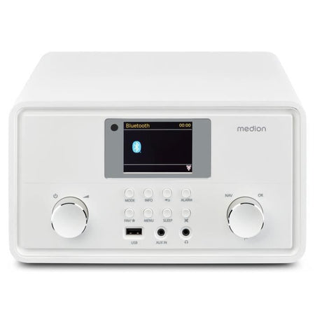 Radio Internet - MEDION - DAB - Bluetooth - 2x10W RMS - Bianco