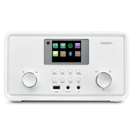 Radio Internet - MEDION - DAB - Bluetooth - 2x10W RMS - Bianco