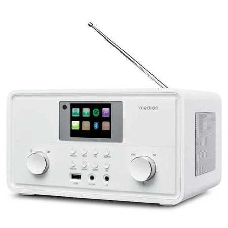 Radio Internet - MEDION - DAB - Bluetooth - 2x10W RMS - Bianco