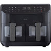 Friggitrice ad Aria Calda - MEDION - P20 XXL Twin - 2600 W - 2 cestelli - 9 programmi - Nera