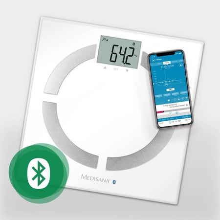 MEDISANA - Bilancia analitica con Bluetooth - 40444 - Batterie incluse