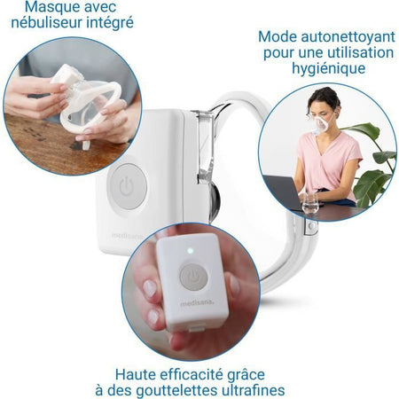 Inalatore a mani libere - MEDISANA - IN 705 - 3 W - Bianco