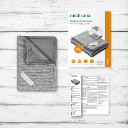 Coperta termica reversibile in rete - MEDISANA - HB 680 - Riscaldamento rapido 120 W - Spegnimento automatico
