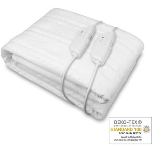 Topmelas riscaldata da mezisana king size - Hu 676 xxl - 2 elementi di controllo, 150 x 160 cm, 4 impostazioni di temperatura, lavabili