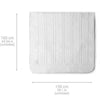 Topmelas riscaldata da mezisana king size - Hu 676 xxl - 2 elementi di controllo, 150 x 160 cm, 4 impostazioni di temperatura, lavabili