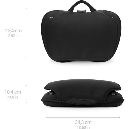 MEDISANA MC 850 - Cuscino massaggiante Shiatsu per spalle, schiena, gambe e collo - 2 velocità - Funzione calore - Imbottitura flessibile