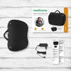 MEDISANA MC 850 - Cuscino massaggiante Shiatsu per spalle, schiena, gambe e collo - 2 velocità - Funzione calore - Imbottitura flessibile