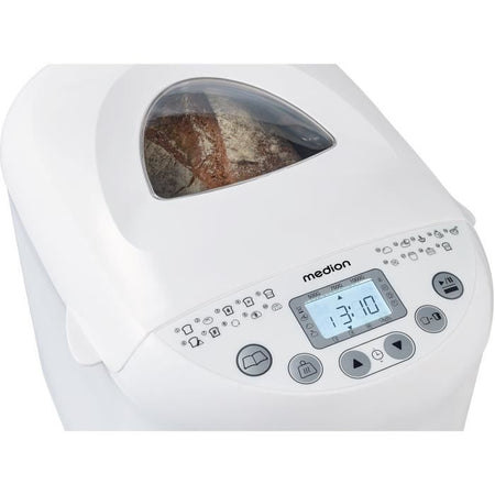 Macchina per il pane - MEDION - 50073723 - 550 W - 19 programmi - Hublot - Bianco