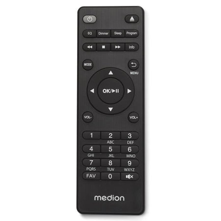 Mini HiFi System - MEDION - Radio Internet DAB/FM - Lettore CD - 2x150W - Nero