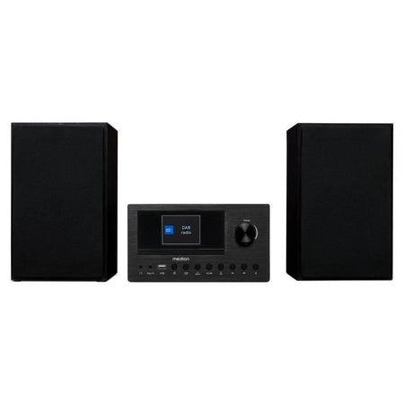Mini HiFi System - MEDION - Radio Internet DAB/FM - Lettore CD - 2x150W - Nero