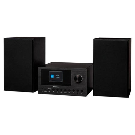 Mini HiFi System - MEDION - Radio Internet DAB/FM - Lettore CD - 2x150W - Nero