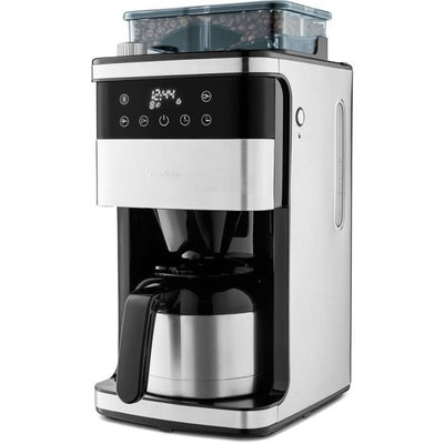 Macchina per caffè filtro digitale isolata con macinacaffè - MEDION - 1000W - 1,0L - Argento