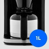 Macchina per caffè filtro digitale isolata con macinacaffè - MEDION - 1000W - 1,0L - Argento
