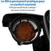 Macchina per caffè filtro digitale isolata con macinacaffè - MEDION - 1000W - 1,0L - Argento
