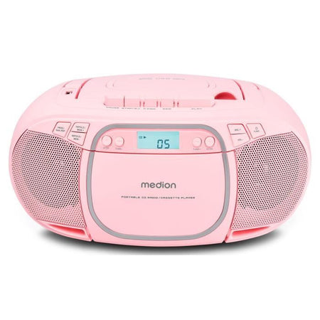 Radio CD - MEDION - FM - 2x2,2W RMS - Rosa