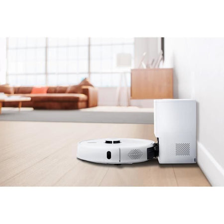MEDION X41 SW+ - Robot aspirapolvere con stazione di svuotamento - 200 min - Aspirazione potente da 8000 Pa - Navigazione laser