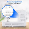 Macchina da cucire - MEDION - SM 60 - 62W - 24 punti + punti doppi - 700 giri/min - LED - Bianco