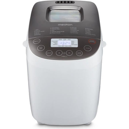 Macchina per il pane - MEDION - 50076798 - 950 W - 19 programmi - Hublot - Bianca